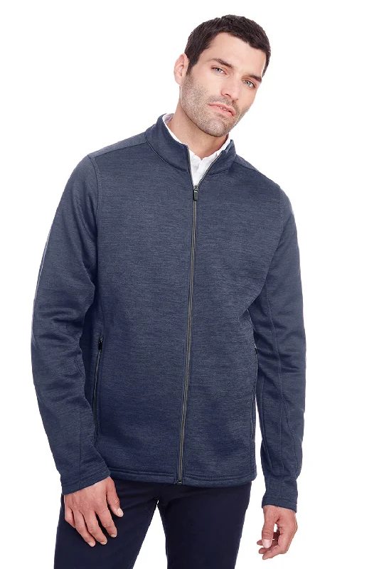 North End Mens Flux 2.0 Fleece Water Resistant Full Zip Jacket - Heather Classic Navy Blue/Carbon Grey Wool Jacket Cashmere Jacket Tweed Jacket North End Mens Flux 2.0 Fleece Water Resistant Full Zip Jacket - Heather Classic Navy Blue/Carbon Grey Wool Jacket Cashmere Jacket Tweed Jacket