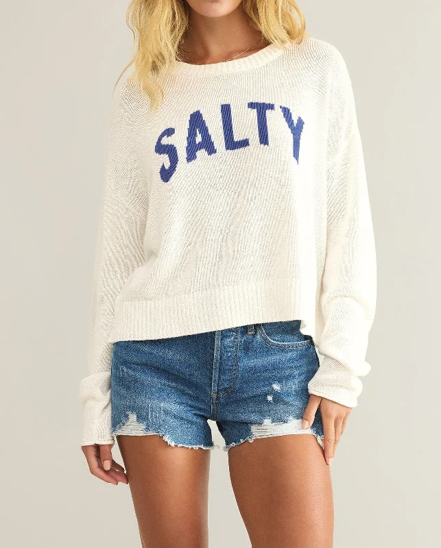 Sienna Sweater | Salty Graphic Sweater Embroidered Appliqued