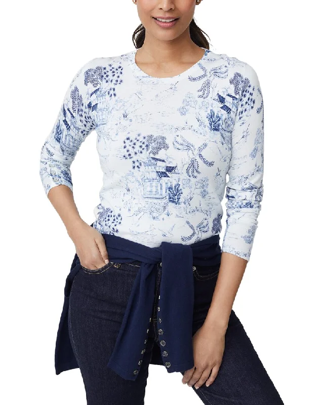 J.McLaughlin Lenny Sweater Silk Blend Satin Velvet
