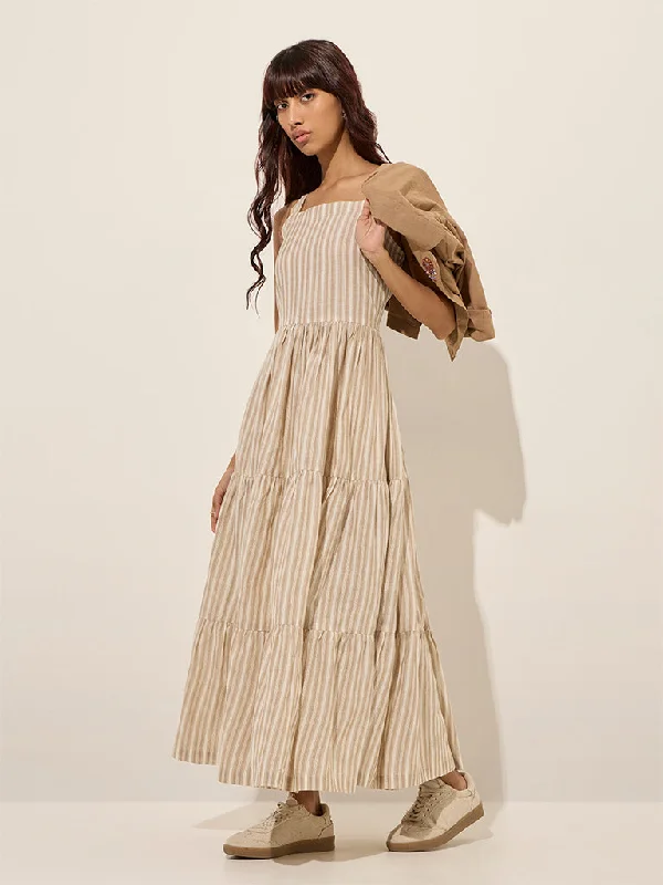 Bombay Paisley Taupe Stripe Cotton Tiered Dress with Jacket Corduroy Jacket Velvet Jacket Brocade Jacket Bombay Paisley Taupe Stripe Cotton Tiered Dress with Jacket Corduroy Jacket Velvet Jacket Brocade Jacket