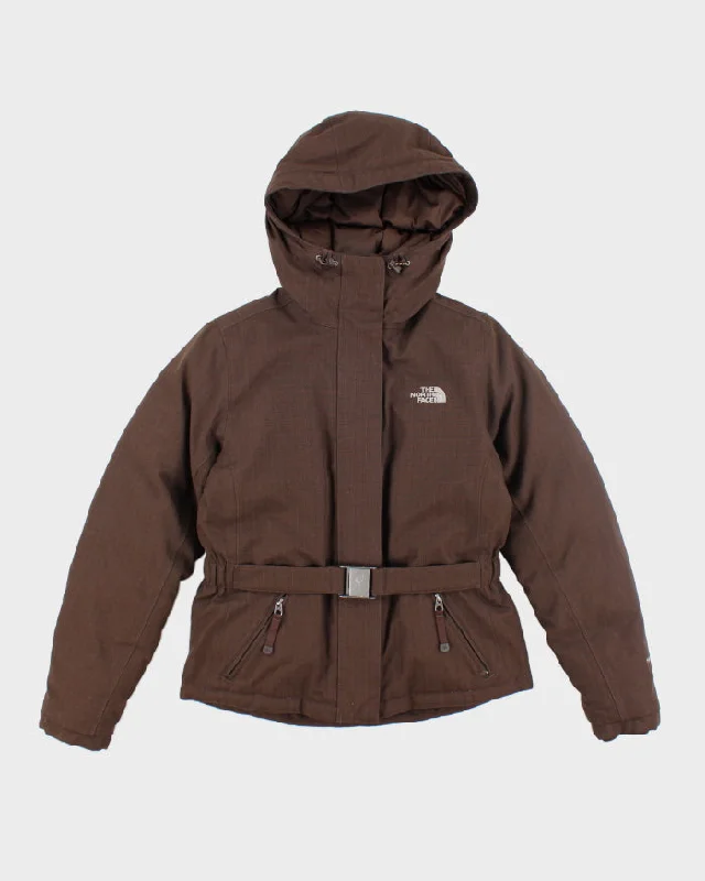 The North Face Brown Jacket - XS Tiered Jacket Buttoned Jacket Zippered Jacket