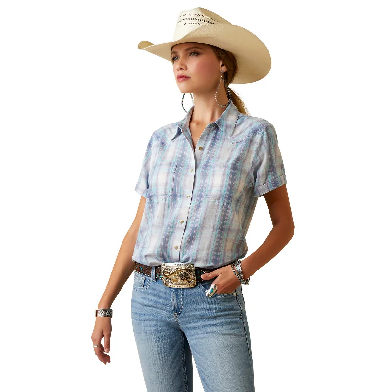 Women's Ariat REAL Billie Jean Button Down Shirt #10045226X-- Thin T-Shirt Open Front Quick Dry Women's Ariat REAL Billie Jean Button Down Shirt #10045226X-- Thin T-Shirt Open Front Quick Dry