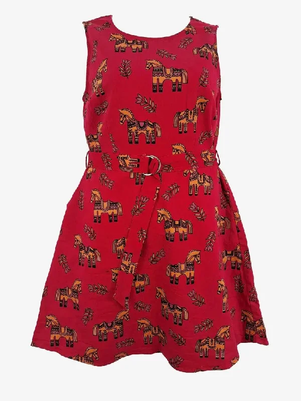Princess Highway Raspberry Wooden Horse Mini Dress Size 14 Fashionable Mini Dress with Slits Princess Highway Raspberry Wooden Horse Mini Dress Size 14 Fashionable Mini Dress with Slits