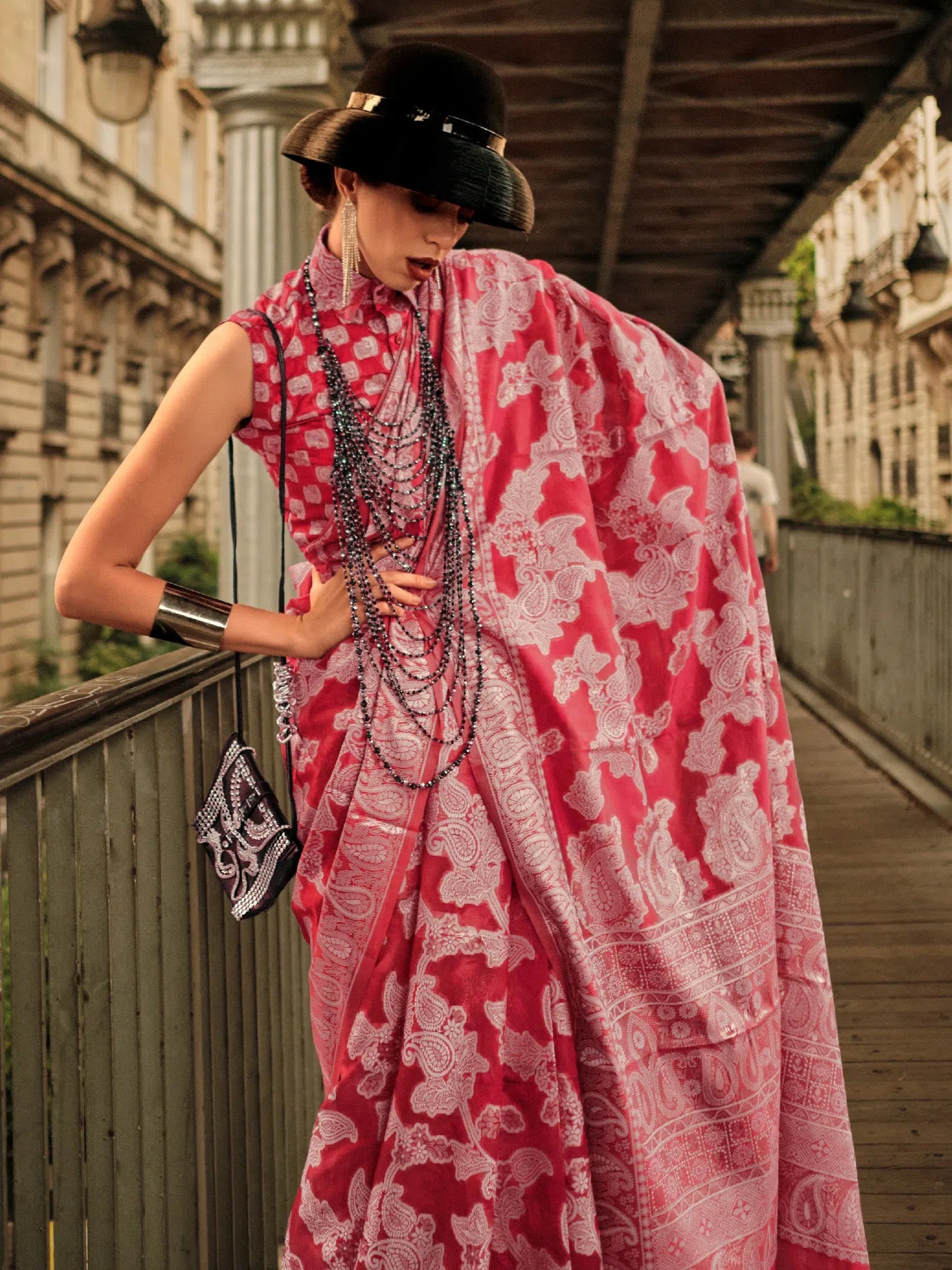Saree Mall Women's Organza Pink Woven Design Designer Saree With Blouse Piece-KNEZA342002 Feminine Tie Blouse Saree Mall Women's Organza Pink Woven Design Designer Saree With Blouse Piece-KNEZA342002 Feminine Tie Blouse