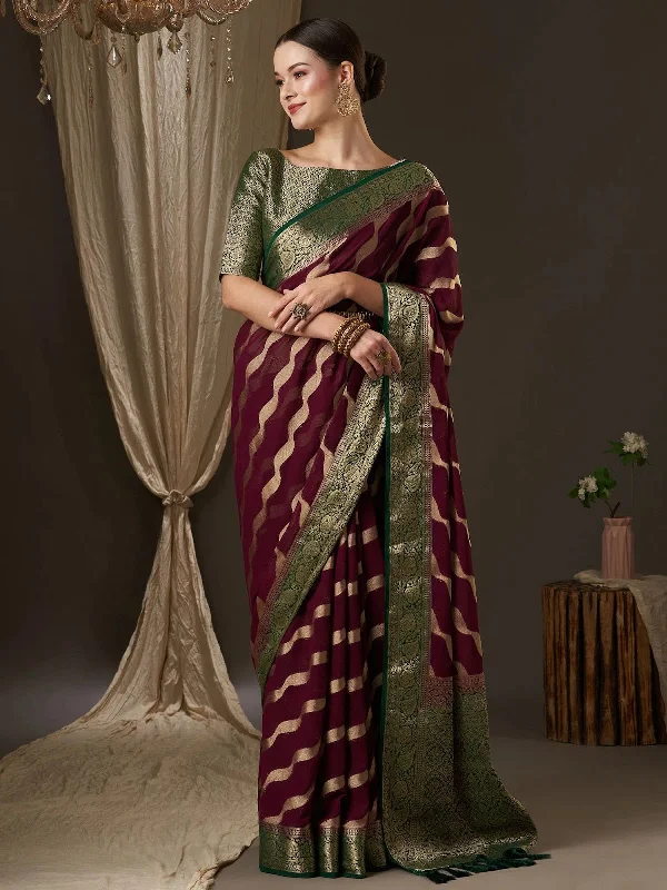 Saree Mall Women's Georgette Burgundy Woven Design Designer Saree With Blouse Piece-ARYA4001 Oversized Silk Blouse Saree Mall Women's Georgette Burgundy Woven Design Designer Saree With Blouse Piece-ARYA4001 Oversized Silk Blouse