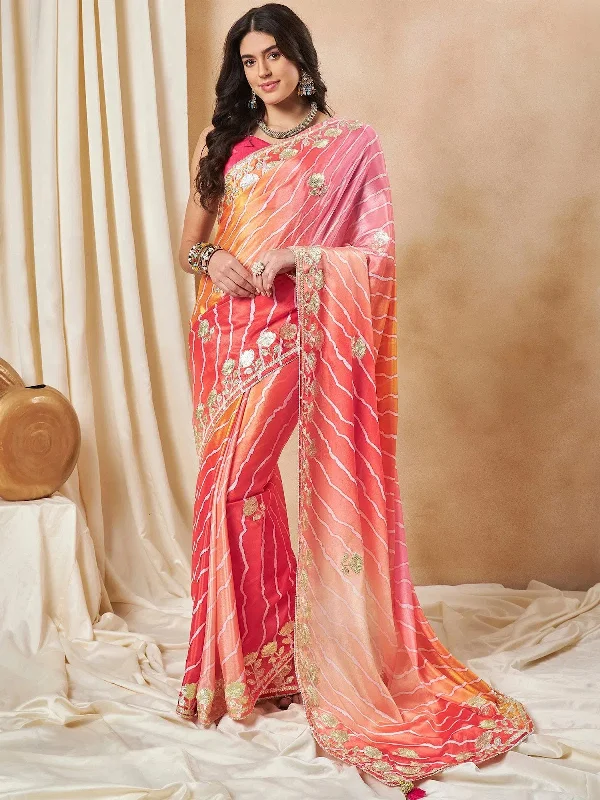 Saree Mall Women's Chiffon Orange Embroidered Designer Saree With Blouse Piece-SRENIK1867A Loose Fit Blouse Saree Mall Women's Chiffon Orange Embroidered Designer Saree With Blouse Piece-SRENIK1867A Loose Fit Blouse