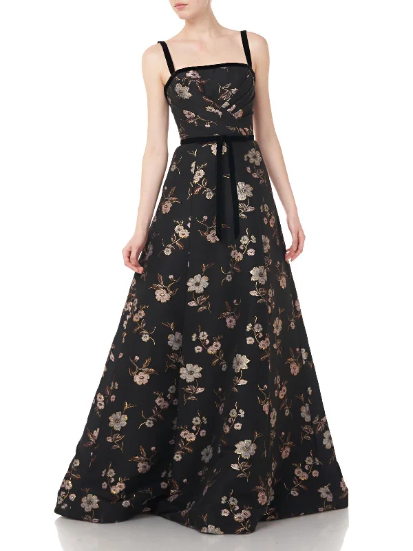 Womens Floral Metallic Evening Dress Tunics Custom made