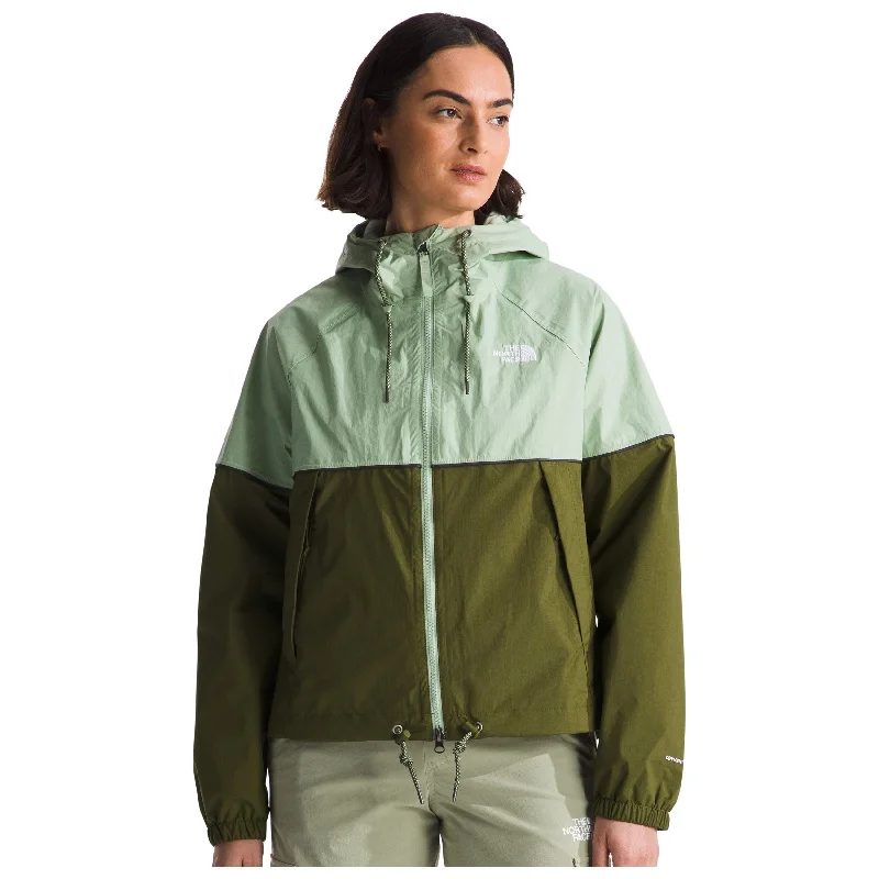 The North Face Women's Novelty Antora Rain Hoodie in Misty Sage Forest Olive Hoodie with Hem Elastic Stretchable Comfortable The North Face Women's Novelty Antora Rain Hoodie in Misty Sage Forest Olive Hoodie with Hem Elastic Stretchable Comfortable