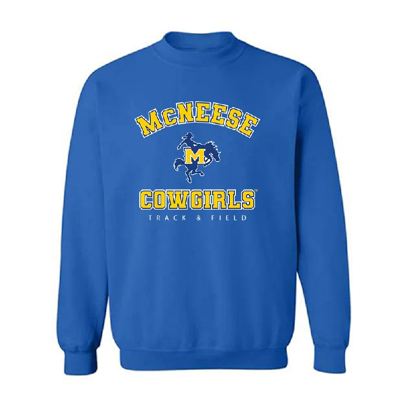 McNeese State - NCAA Women's Track & Field : Brianna Underwood - Classic Shersey Crewneck Sweatshirt Hoodie with Batwing Sleeves Loose Dramatic McNeese State - NCAA Women's Track & Field : Brianna Underwood - Classic Shersey Crewneck Sweatshirt Hoodie with Batwing Sleeves Loose Dramatic