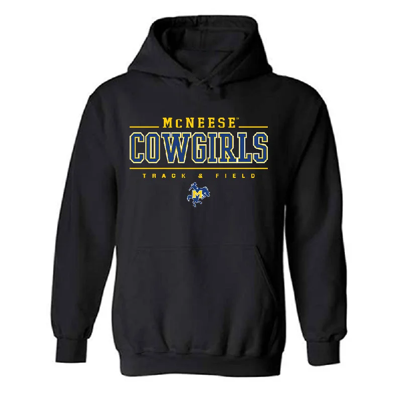 McNeese State - NCAA Women's Track & Field : Brianna Underwood - Classic Shersey Hooded Sweatshirt Hoodie with Raglan Sleeves Sporty Comfortable McNeese State - NCAA Women's Track & Field : Brianna Underwood - Classic Shersey Hooded Sweatshirt Hoodie with Raglan Sleeves Sporty Comfortable