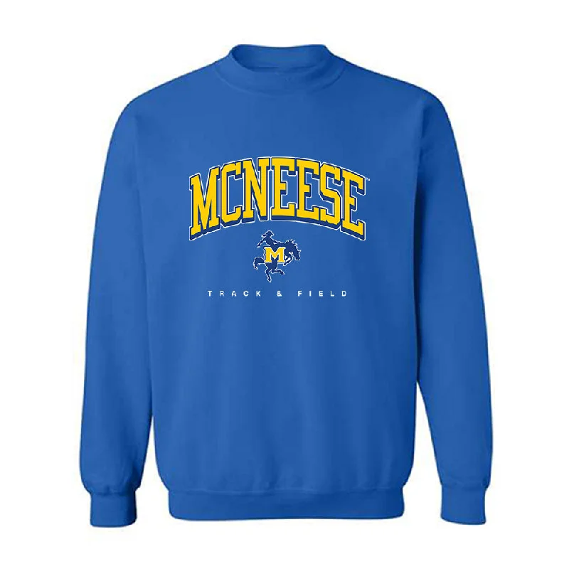 McNeese State - NCAA Women's Track & Field : Brianna Underwood - Classic Shersey Crewneck Sweatshirt Hoodie with Rolled Sleeves Casual Relaxed McNeese State - NCAA Women's Track & Field : Brianna Underwood - Classic Shersey Crewneck Sweatshirt Hoodie with Rolled Sleeves Casual Relaxed