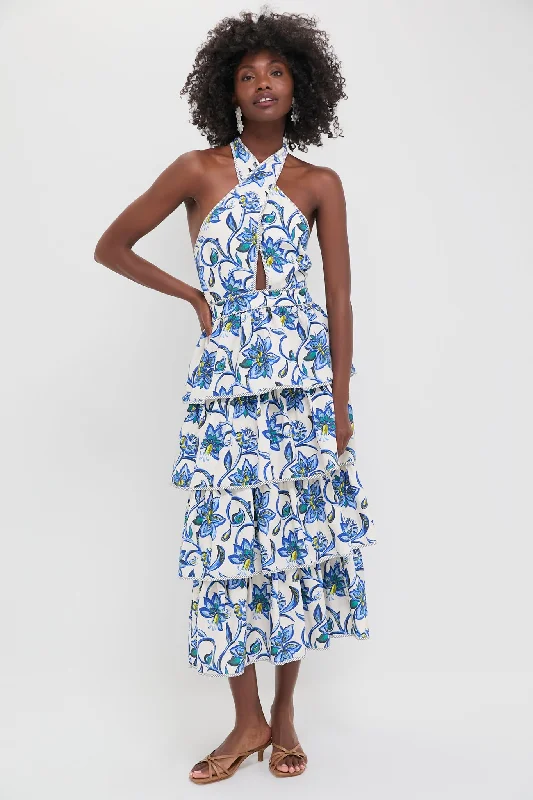 Porcelain Floral Berkley Dress Tunics Chic elegant