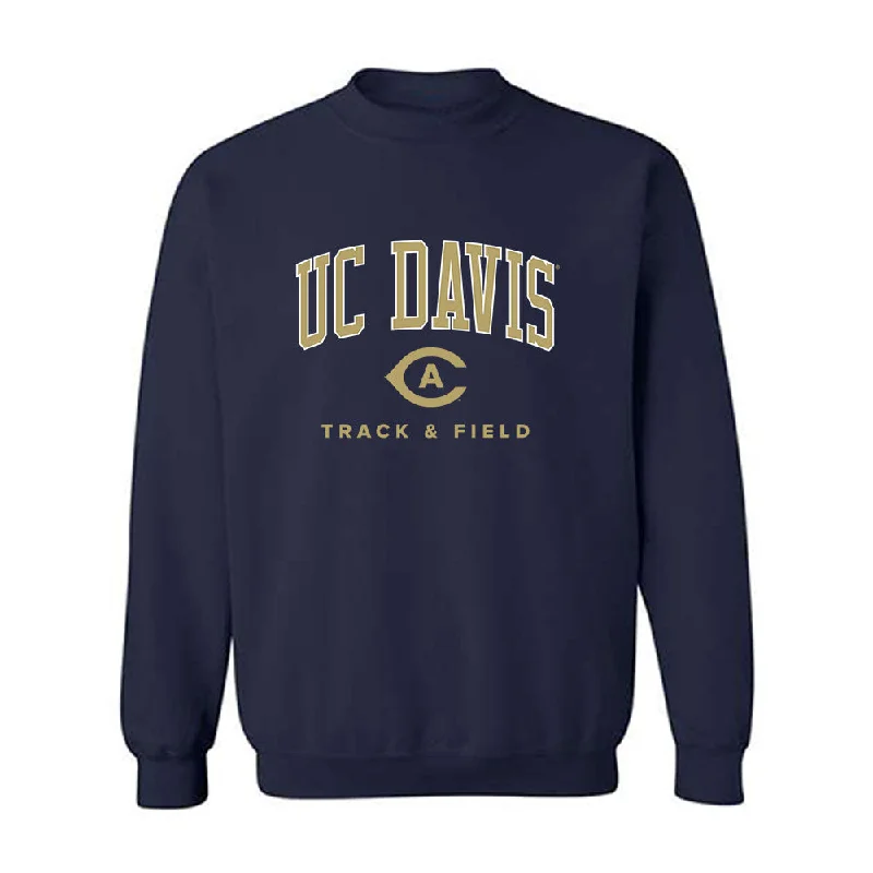 UC Davis - NCAA Women's Track & Field : Chinyere Egbuziem - Classic Fashion Shersey Crewneck Sweatshirt Hoodie with Exposed Zipper Edgy Industrial UC Davis - NCAA Women's Track & Field : Chinyere Egbuziem - Classic Fashion Shersey Crewneck Sweatshirt Hoodie with Exposed Zipper Edgy Industrial