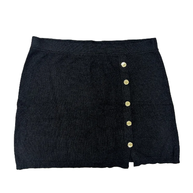 Skirt Designer By Lilly Pulitzer In Black, Size: Xl modal blend skirt