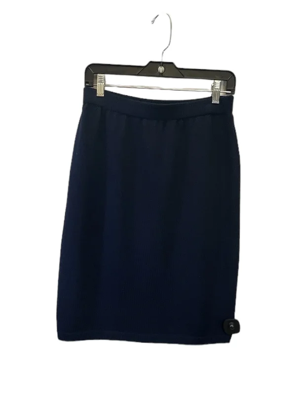 Skirt Designer By St. John In Navy, Size: 8 wool skirt breathable