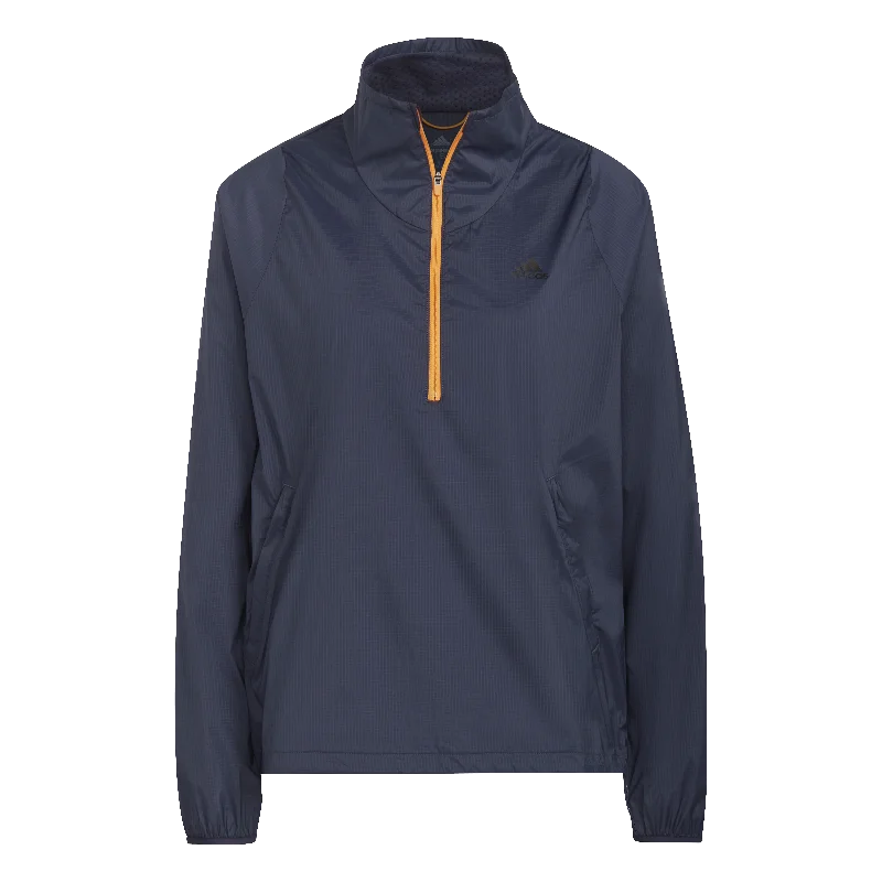 adidas Run Fast Half Zip Jacket - Womens - Blue Faux Fur Jacket Real Fur Jacket Shearling Jacket