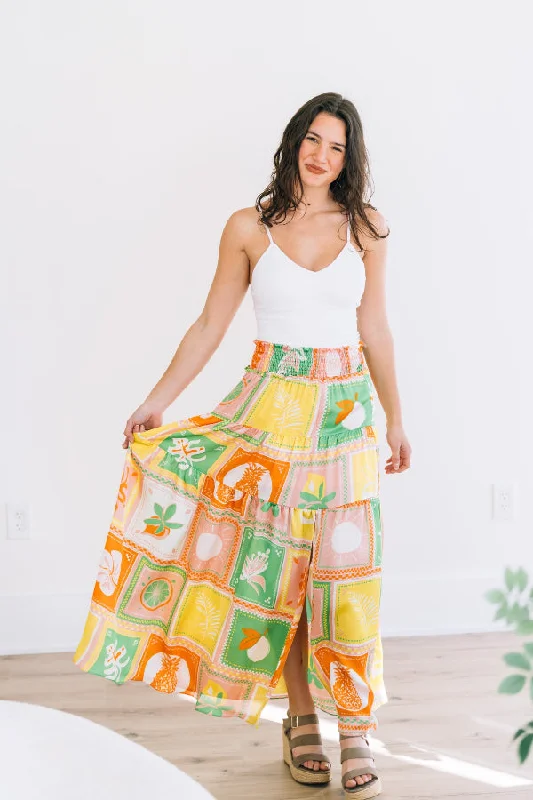 Amalfi Coast Maxi Skirt wool skirt warm