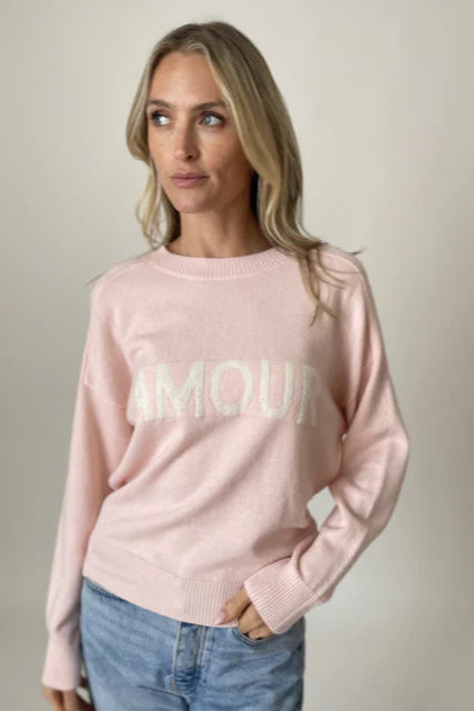 amour sweater Satin Blend Silk Blend Wool Blend