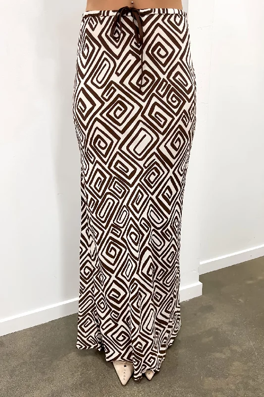 Keely Maxi Skirt Cairo leather skirt bold