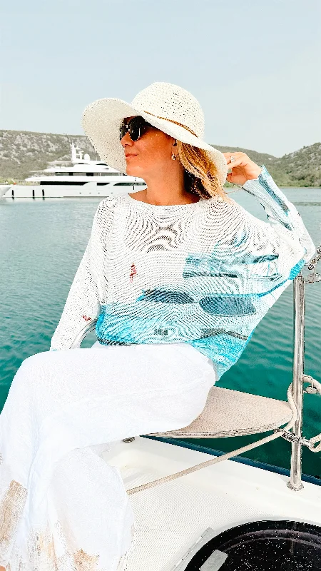 Spencer By The Sea Italian St Tropez Sweater Ribbed Striped Patterned