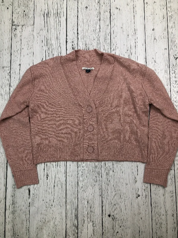 American Eagle pink sweater - Hers XXS Lace Blend Ribbed Blend Corduroy Blend